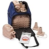 PRESTAN CPR Training Manikin Ultralite, 4 Adult, Medium Tone | Build CPR confidence with a lightweight stackable design and CPR feedback for CPR certification courses.