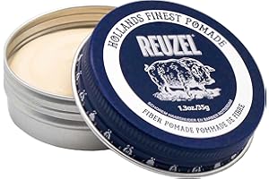 REUZEL Fiber Pomade, Firm and Pliable All Day Hold, Water Soluble Styling, Low Shine and Flake Free, Easy To Wash Out, For All Hair Types
