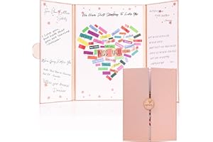 LYNYUN Farewell Party Decorations Guest Book, Rose Gold We Will Miss You Signature Board, Farewell Gifts for Coworker Retirement & Going Away, Goodbye Cards for Coworker, Teacher, Classmate Leaving