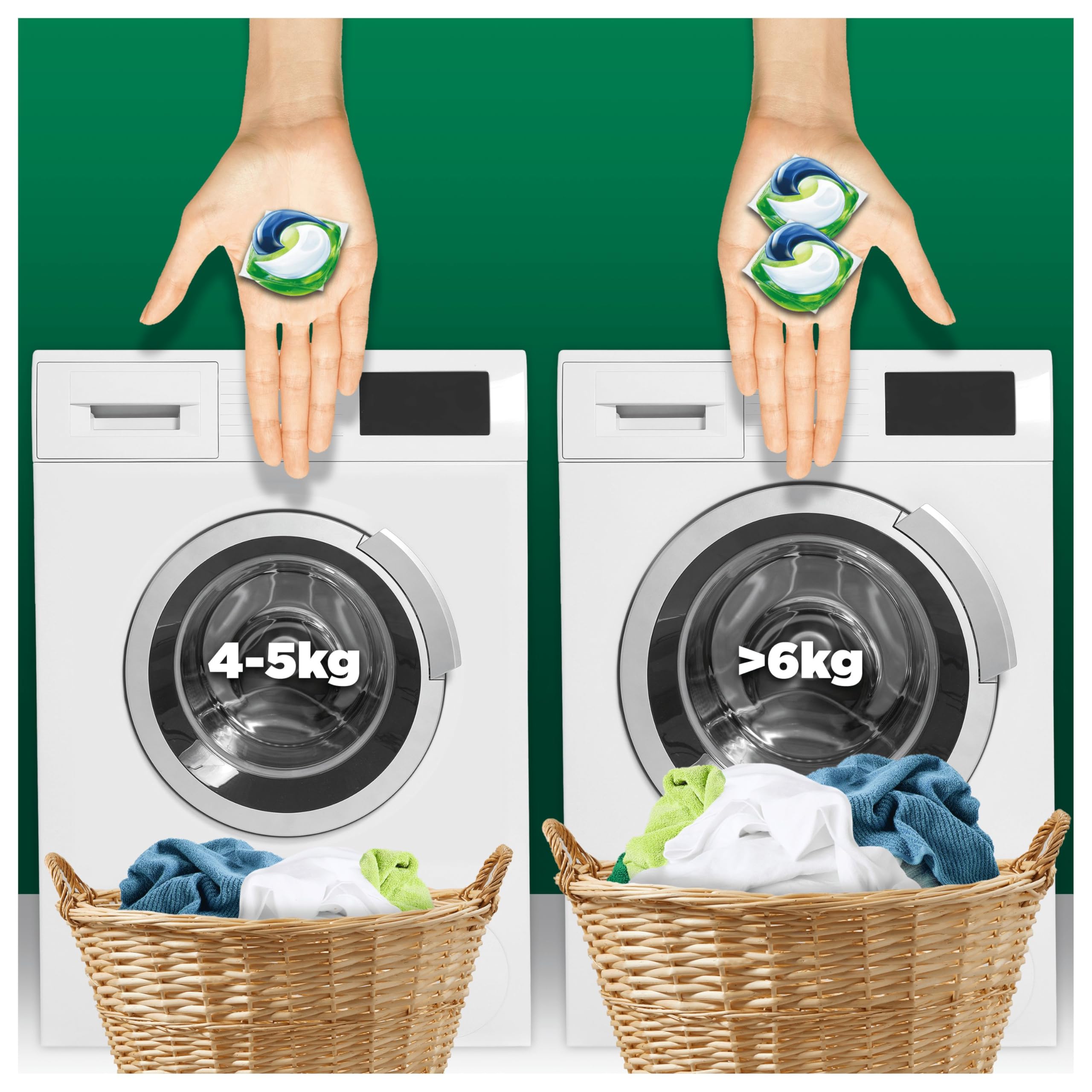 Ariel All-in-1 PODS® Laundry Detergent Capsules, 122 Washes (61 x 2), Original – Outstanding Stain Removal in 1 Wash