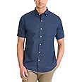 Van Heusen Men's Wrinkle Free Short Sleeve Button Down Check Shirt