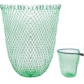 Dovesun Fishing Net Fish Landing Net Foldable Fishing Replacement Net for Freshwater Saltwater Fishing Net Replacement Netting Green/Black 2 Colors Handle/Frame Not Included