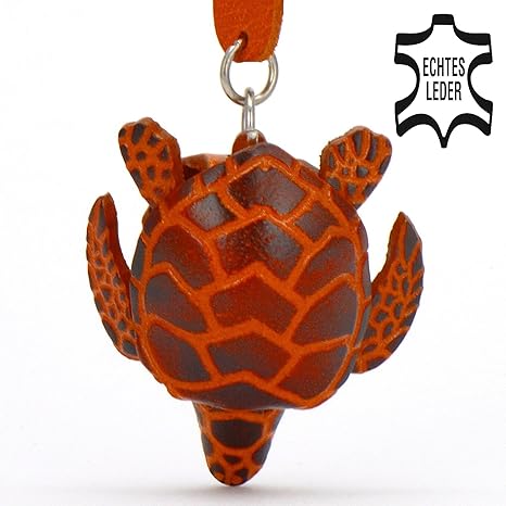 Monkimau Schildkröte-n Leder Zoo-Tiere Schlüssel-Anhänger