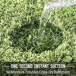 Yimobra Luxury Bathroom Rugs, Fluffy Bath Mats, Non