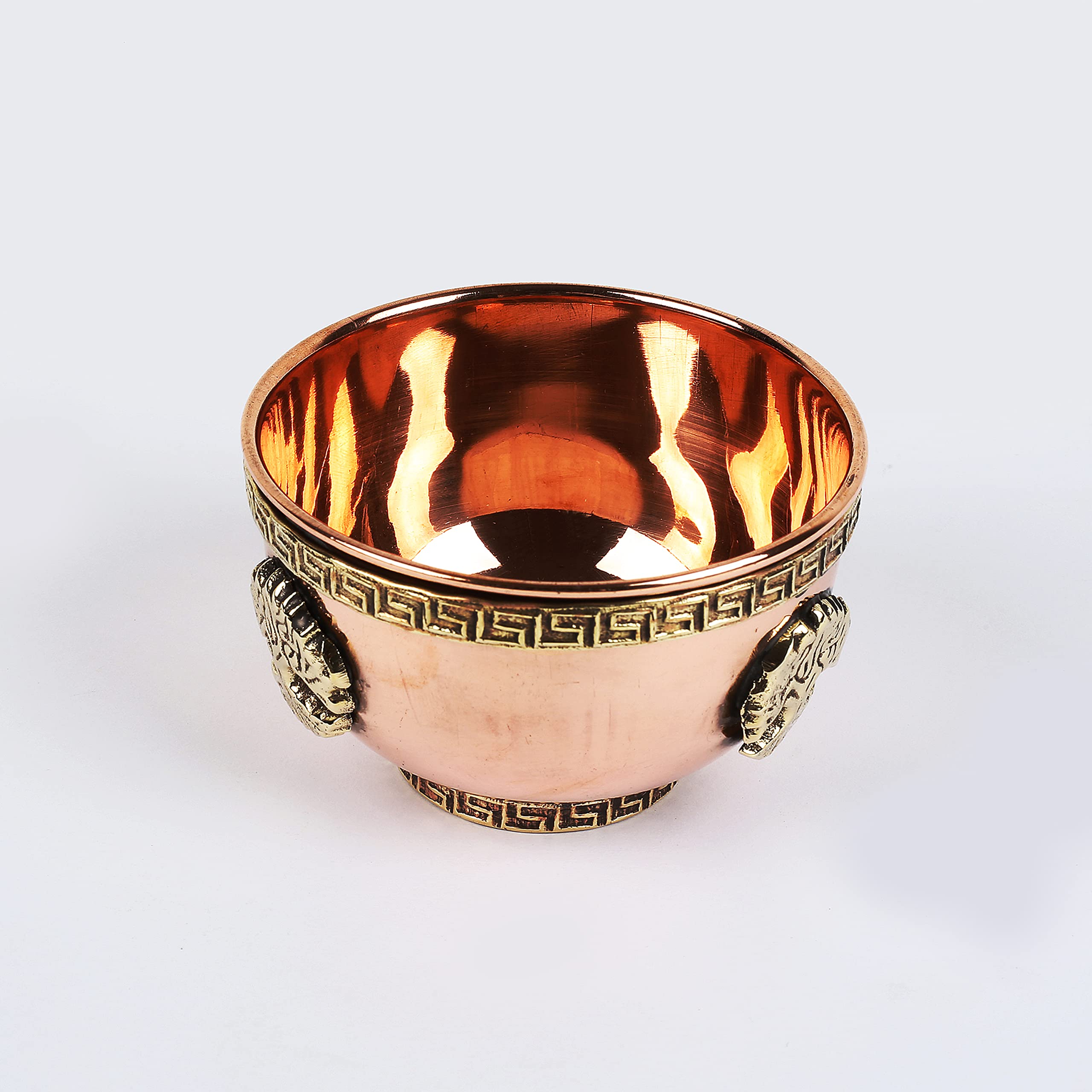Indian Consigners Small Altar Witchcraft Serving, Offering or Smudging Bowl Copper Home Decore Incence Holder (Tree Of Life Bowl)
