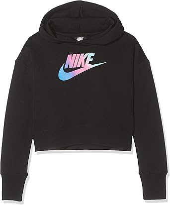 nike girls cropped hoodie