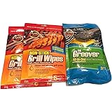 Grate Chef Grill Wipes (2-Pack) and Groover Cleaner (3-item Bundle)