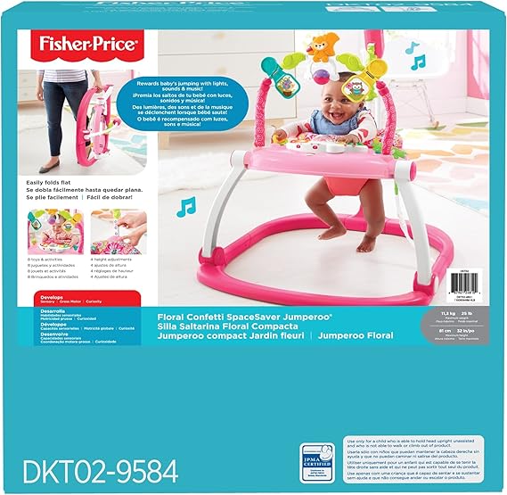 floral confetti spacesaver jumperoo