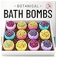 Bath Bombs Relaxing Set of 12 - Botanical 6 Scent Bath Bomb with Essential Oils - All Natural Bath Bombs Kit, Moisturizing Bath Bombs for Adults, Bath Gifts for Women, Self Care Gifts for Women