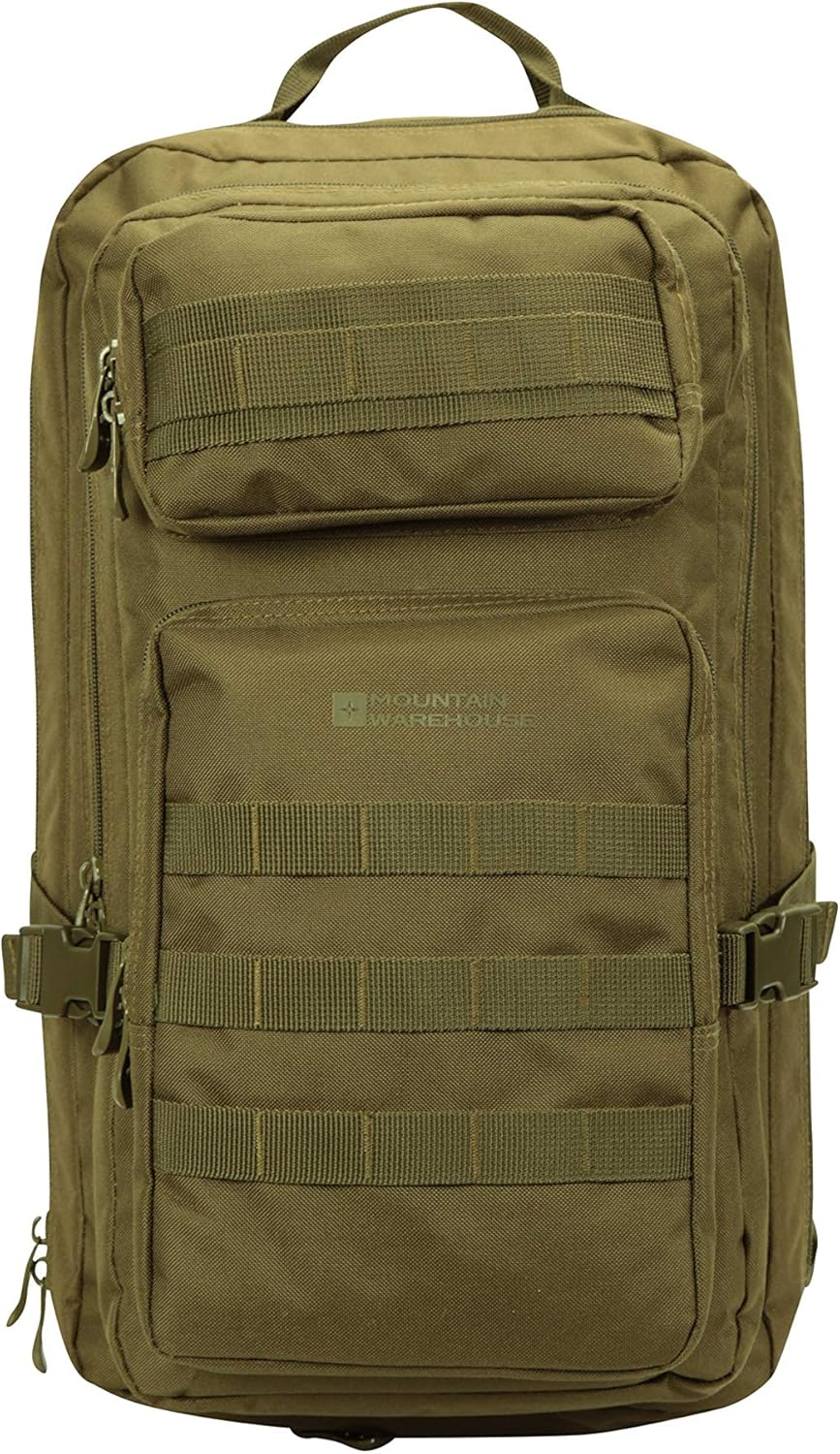 Mountain Warehouse Legion 35L Backpack Winter Travel Rucksack Khaki