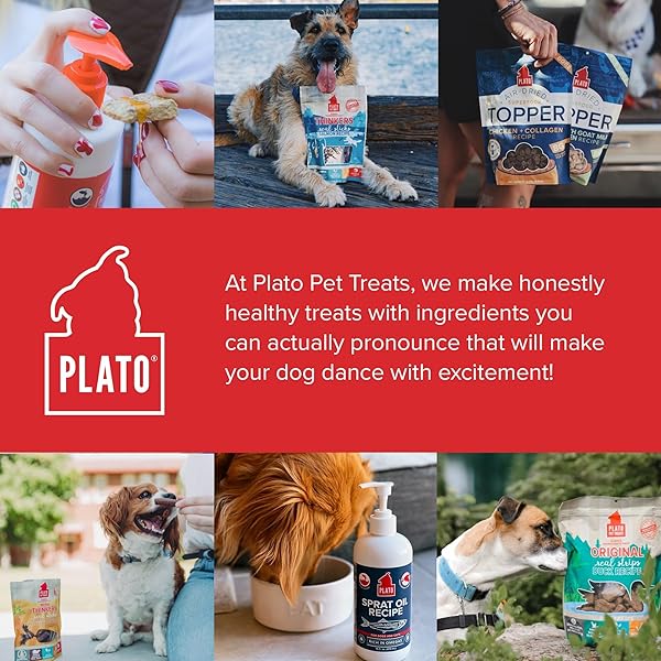 PLATO PET TREATS FISH OIL FOR DOGS – OMEGA 3 OIL FOR DOGS – SUPPORTS HEALTHY SKIN AND COAT – BALTIC SPRAT OIL RECIPE 8 OUNCES