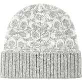 Coach Womens Metallic Signature C Jacquard Beanie