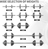 PROIRON 30kg Adjustable Dumbbells Cast Iron Set with Bar Attachment view 5