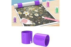 WJCJTJL Diamond Painting Canvas Roll Holder – Anti-Roll Canvas Ring Organizer for Diamond Art Kits for Adults – Diamond Painting Art Accessories, Tool for Enhanced Diamond Painting Experience (Purple)