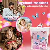 GINMLYDA Secret Diary for Girls 6Pcs Stationery Set Butterfly Diary Lock view 7