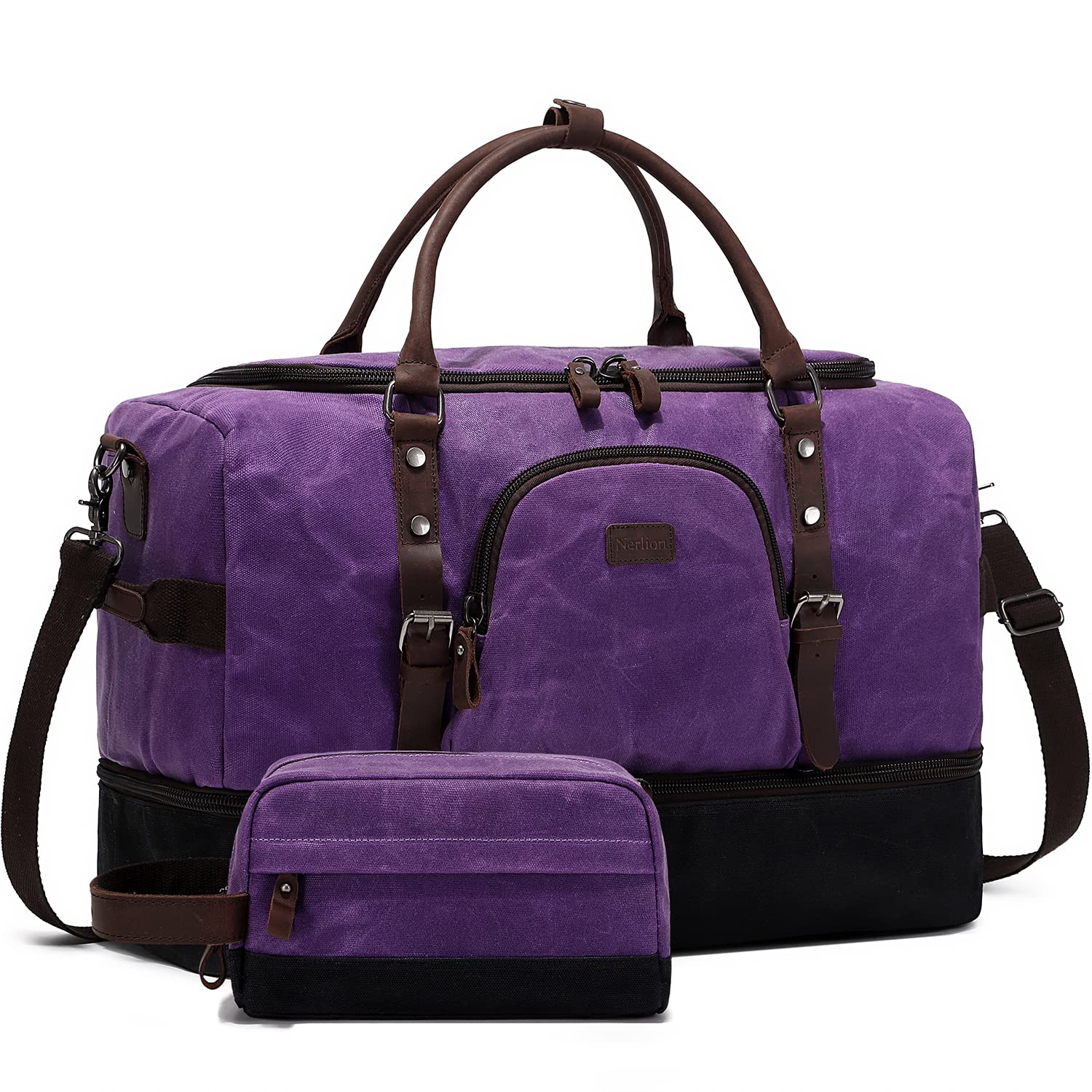 Nerlion Weekender Bag Large Overnight Bag for Men