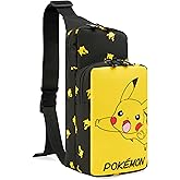 Pokemon Fashion Waist Packs for Kids Teenagers Crossbody Bag Chest Bag Adjustable Strap Travel Holiday - Gifts for Boys