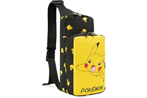 Pokemon Fashion Waist Packs for Kids Teenagers Crossbody Bag Chest Bag Adjustable Strap Travel Holiday - Gifts for Boys