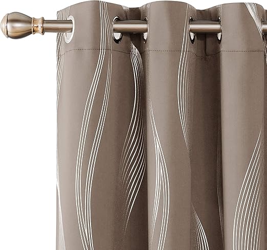 Amazon Com Deconovo Khaki Blackout Curtains Thermal Insulated