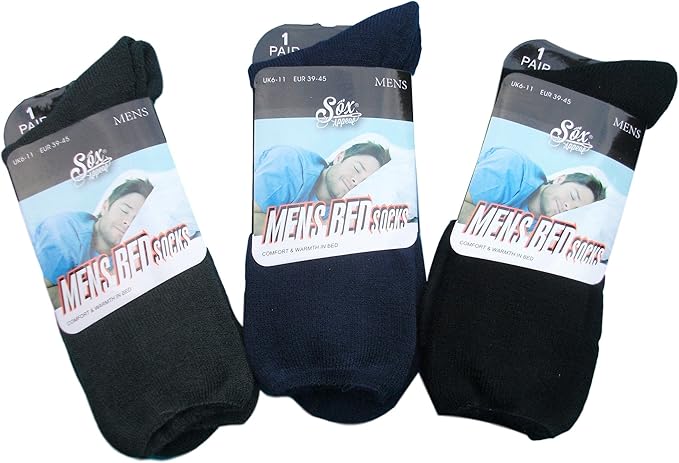1 pairs MENS BED SOCKS Size 6-11 39-45: Amazon.co.uk: Clothing