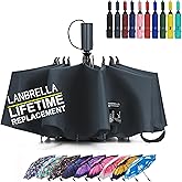 LANBRELLA Compact Reverse Folding Umbrella Auto Windproof Travel Umbrella