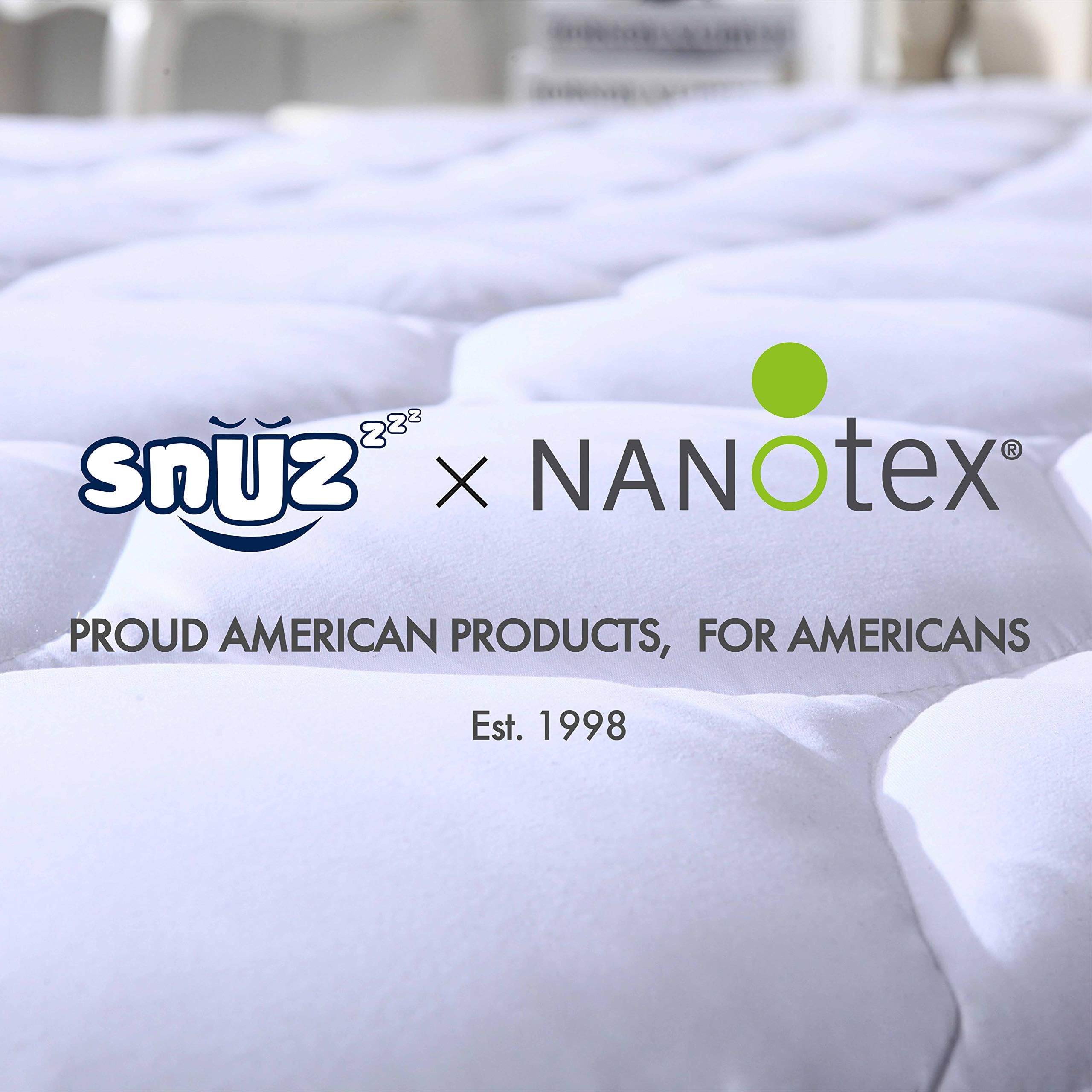 Quilted Fitted Mattress Pad | Mattress Cover Breathable, Waterproof, Hypoallergenic - Mattress Topper (Twin Size)