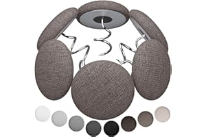 AHAILUOO Fabric Covered Twist Pins for Upholstery, 8 Colors, Button Pins for Sofa, Bed Skirts, Slipcovers (12 Brown)