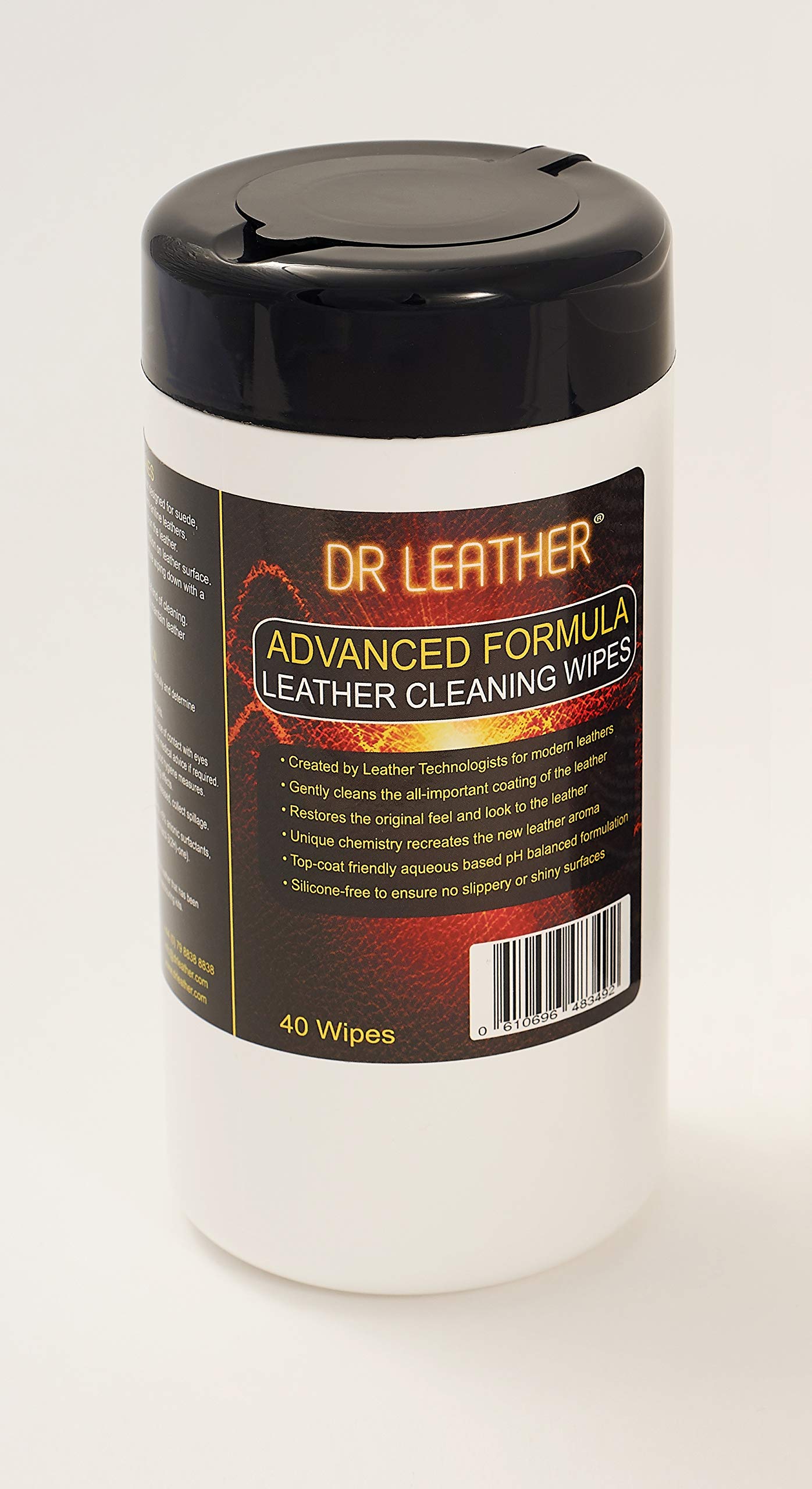 Dr Leather Advanced Formula Leather Cleaning Wipes - 40 Wipes