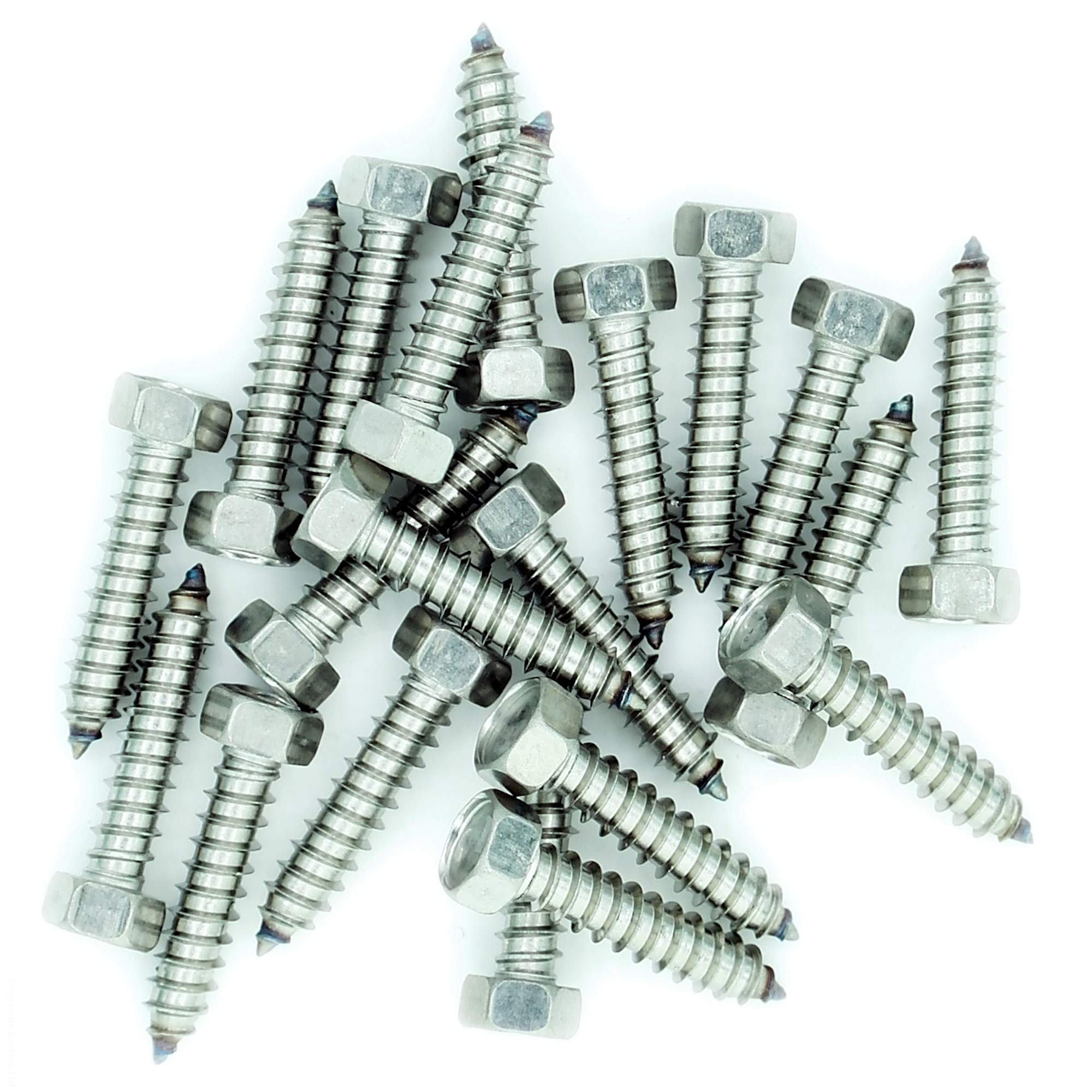 No.8 x 1.5 (4.2mm x 38mm) Hex Self-Tapping Screw - Stainless Steel (A2) (Pack of 20)