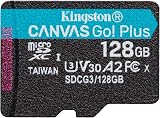 Kingston Canvas Go Plus microSDXC Memory Card 128GB U3 V30 A2 170MB/s UHS-I view 2