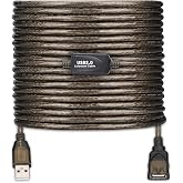 LDKCOK USB 2.0 Type A Male to A Female Active Repeater Extension Cable 50ft, High Speed 480 Mbps