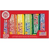 Tony's Chocolonely Chocolate Bar Variety Pack - Milk, Dark, Nougat, Caramel, Hazelnut, Almond & Sea Salt - 6 Individually Pac