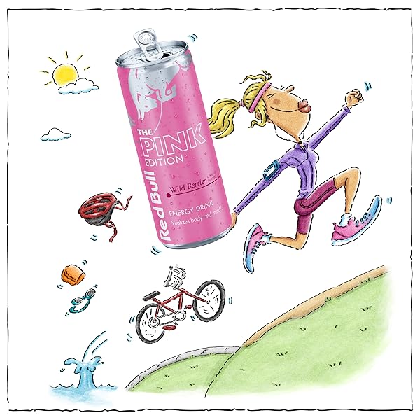 RED BULL WILD BERRIES, PINK EDITION, WITH 80MG CAFFEINE PLUS TAURINE & B VITAMINS, 8.4 FL OZ, PACK OF 24 CANS