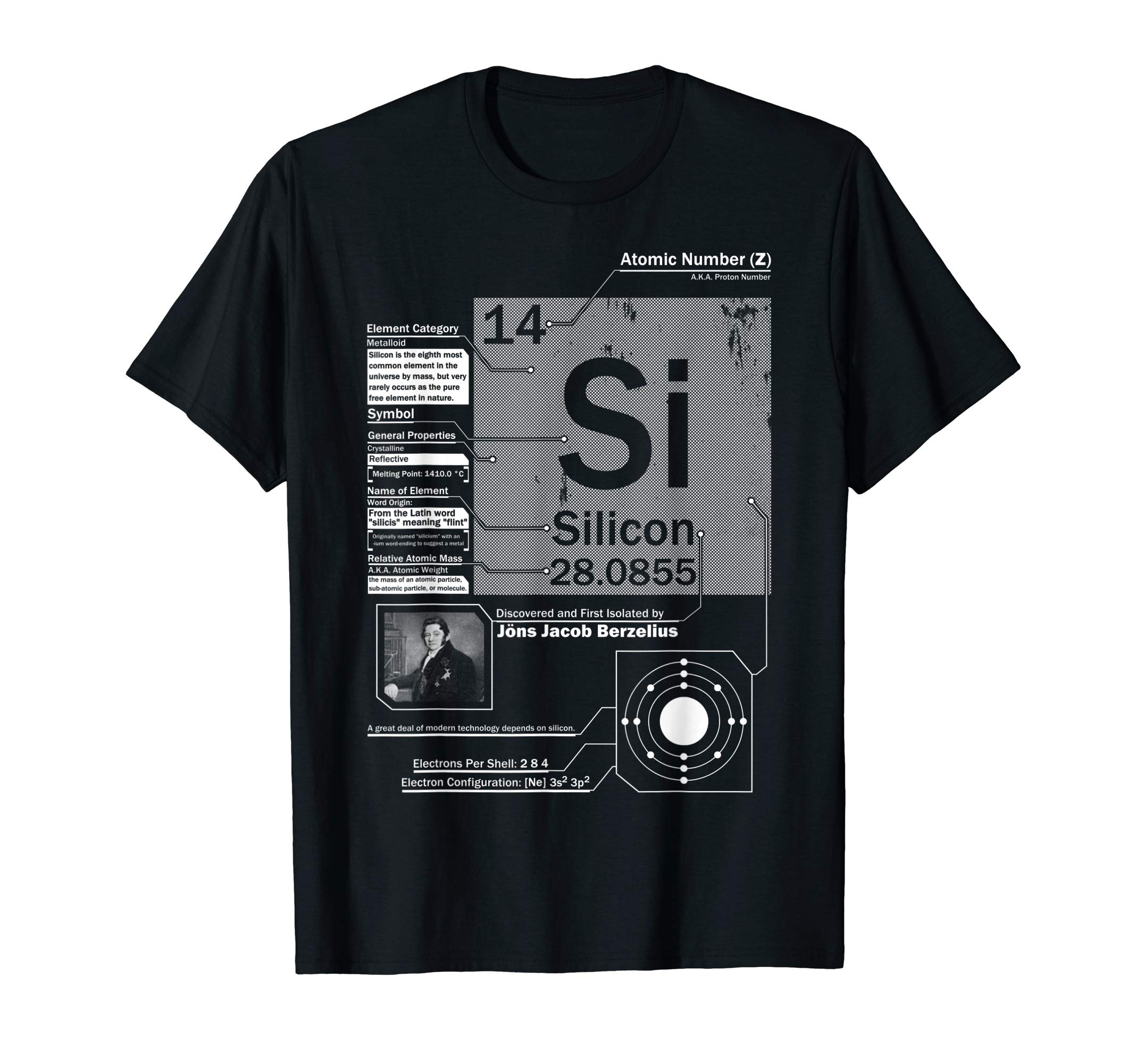Photo 1 of Silicon (Si) Element | Atomic Number 14 Science T-Shirt (SIZE UNKNOWN)
