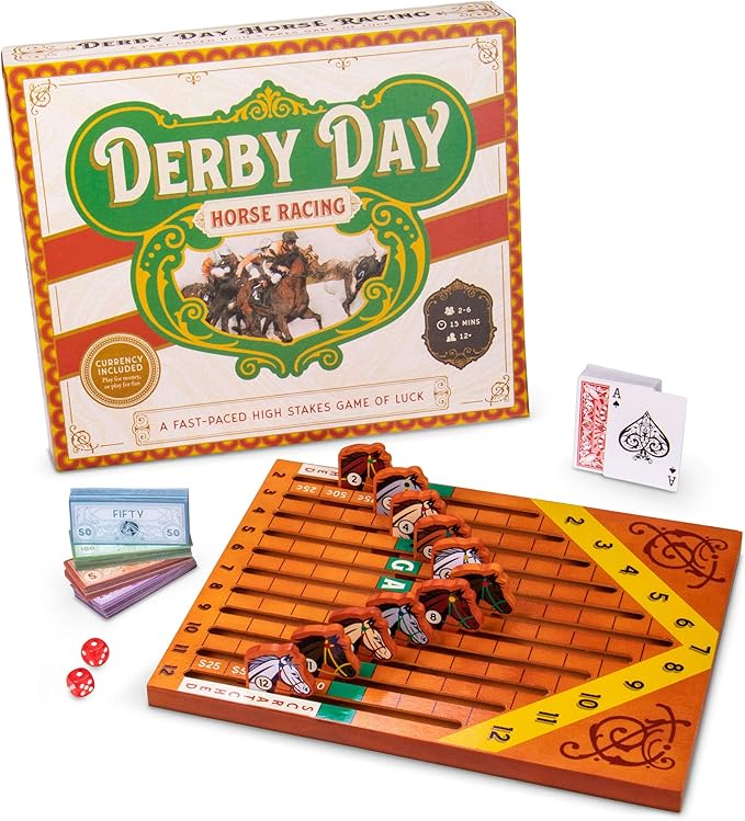 Derby Day Horse Racing Board Game Family and Adult Game Great for Parties and LowStakes