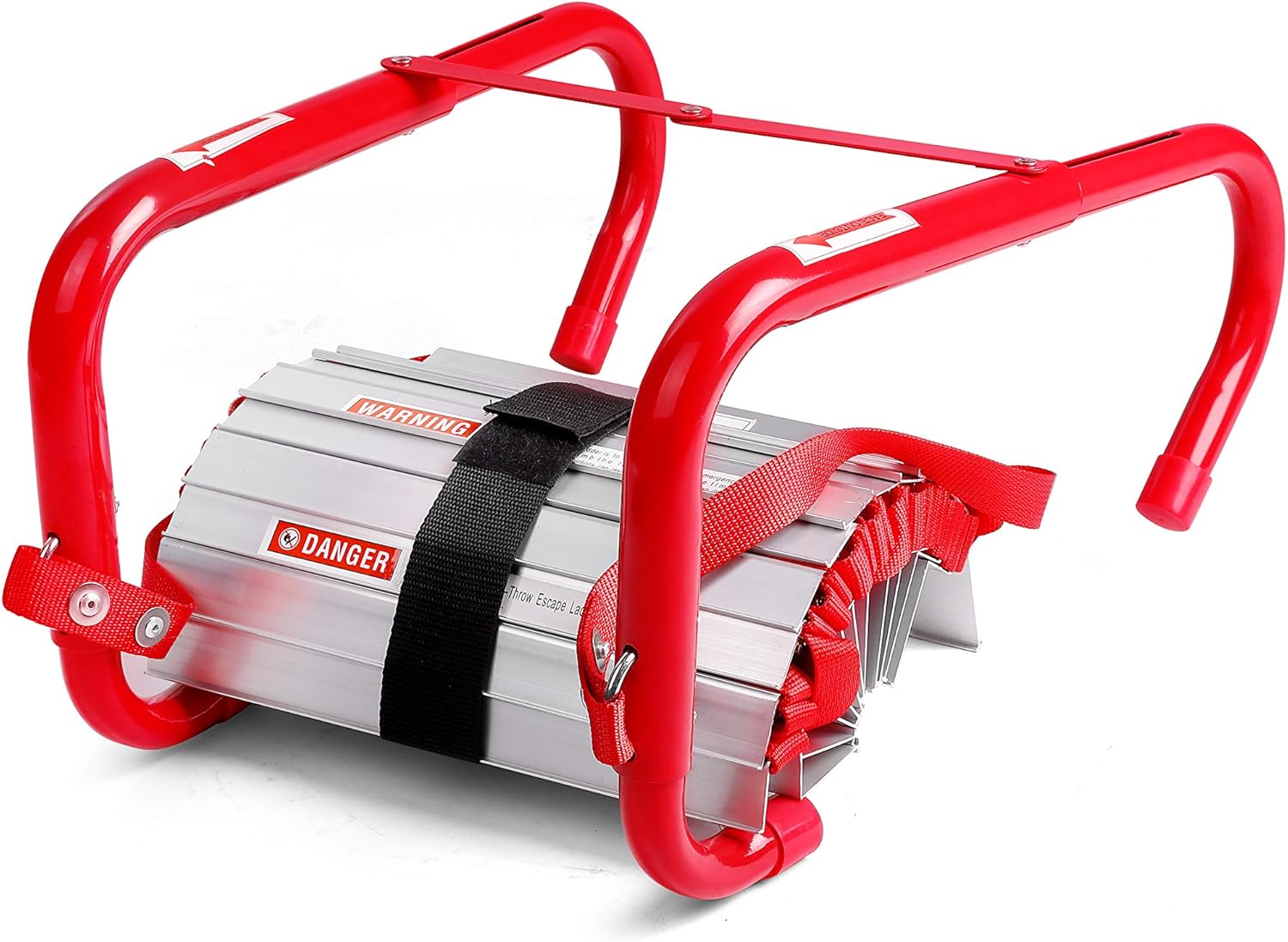 Emergency Fire Escape Ladder, Portable Ladder With Anti-Slip Rungs And Wide Steps V Center Support, Easy To Deploy & Easy To Store (2 Story - 15 Foot) - - 