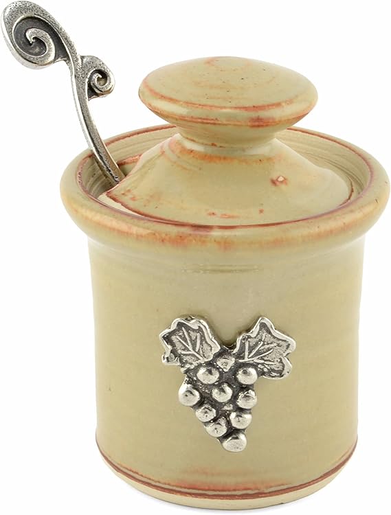 Crosby & Taylor Vineyard Petite Salt Pot, Butter Pecan