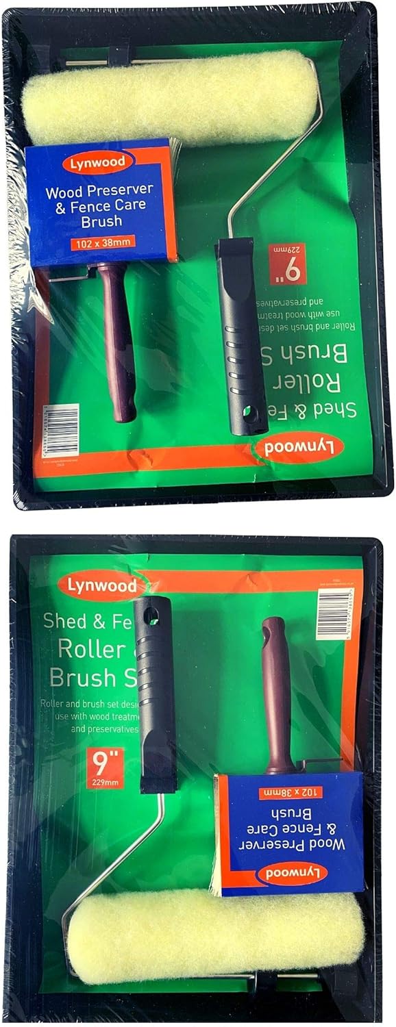 Lynwood 3 Piece Shed Fence Wood Paint Roller Set, Wood Preservatives & Treatments, 9", Black, 9" Shed & Fence Roller Set - Image 4