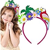 Auswalar Parrot Headband, Fashion Coconut Tree Hair Accessories for Women Girls Hawaii Carnival Tropical Party Hair Accessory