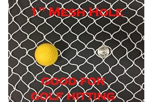 MNET 10ft x 25ft, 20ft x 25ft, Sports Practice Netting - Hitting Throwing Pitching Net for Golf, Golf Backstop, Baseball, Softball, Hockey, Soccer, La Crosse, Barrierand and More