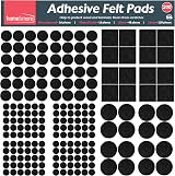 SOL 200pk Felt Pads for Furniture Feet Floor Protectors Chair Leg view 1