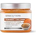Spascriptions Turmeric + Collagen Exfoliating Body Scrub, 21 oz, Ultra Hydrating and Exfoliating Scrub for Nourishing Essential Body Care