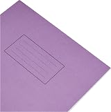 Silvine A4 Purple Exercise Book Pack of 10 80 Pages Ruled with Margin view 3