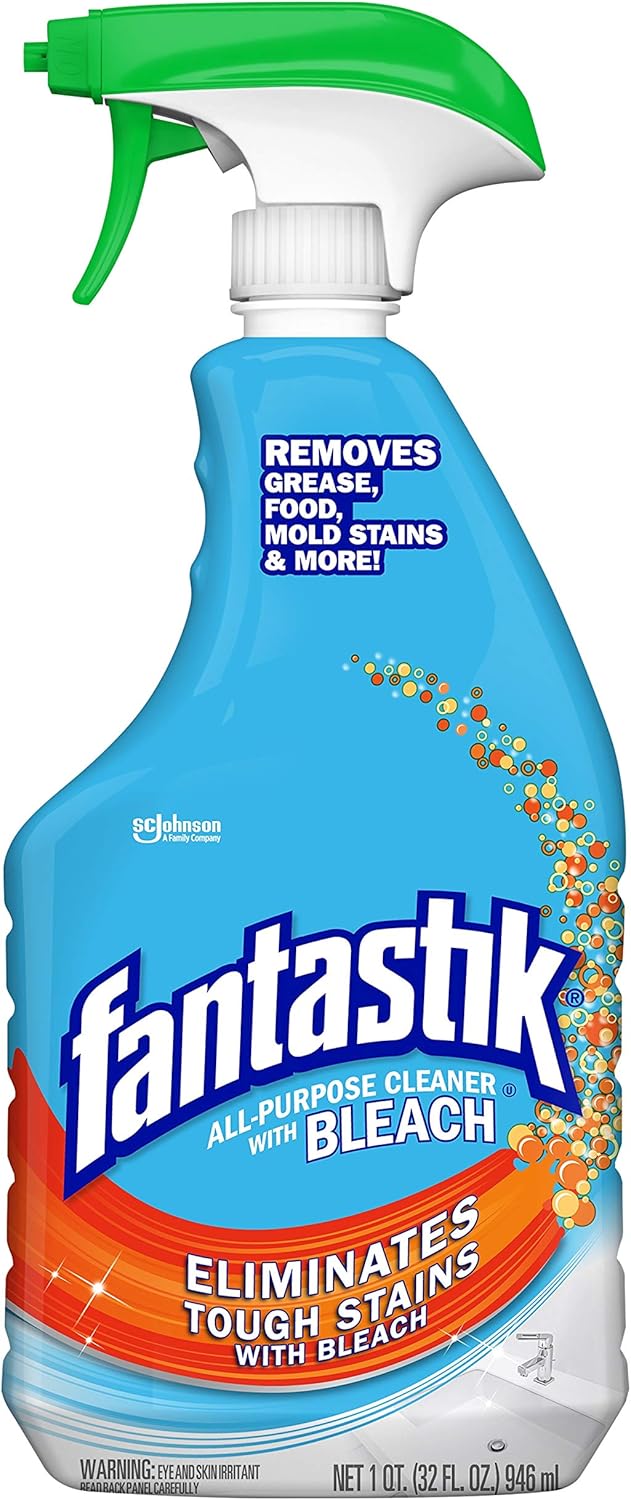 Fantastik All-Purpose Cleaner, With Bleach, 32 Fl Oz: Health & Personal Care