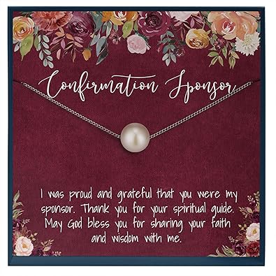Muse Infinite Confirmación patrocinador Regalo para Mujeres, patrocinador católico Regalos para patrocinadores, patrocinadores, Idea de Regalo: Amazon.es: Joyería