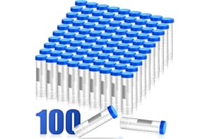 Xuhal 100 Counts 50ml Centrifuge Tubes with Screw Cap Self Standing Plastic Test Tubes with Lids Polypropylene Lab Tubes, Skirted Conical Bottom, Graduated Marks for Science Experiments Seeds Spices