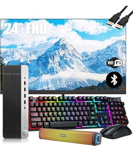 HP ProDesk 400 G5 SFF High Performance RGB Desktop Computer, Intel