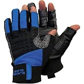 Glacier Glove Unisex Wiring Fishing 3/2 Fingerless Gloves | Durable Quick-Dry Fabric, Abrasion Resistant, UPF50+ Sun Protection Handwear