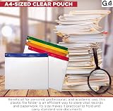 G4GADGET 15 A4 Plus Zip Pouch Document Wallet Assorted Colors Waterproof view 7