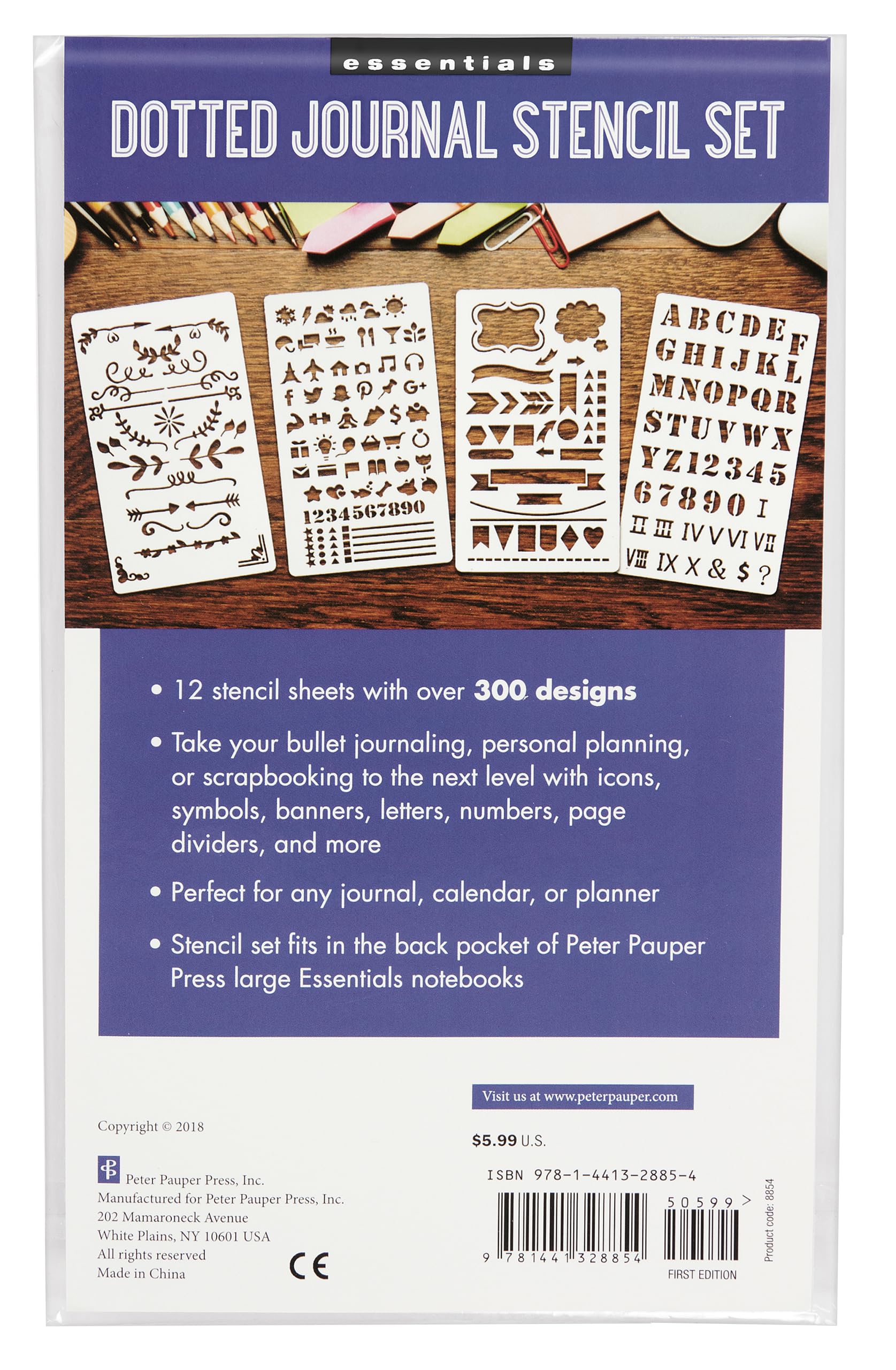 Dotted Journal Stencil Set (Over 300 designs that are great for bullet journaling, planners, and notebooks)